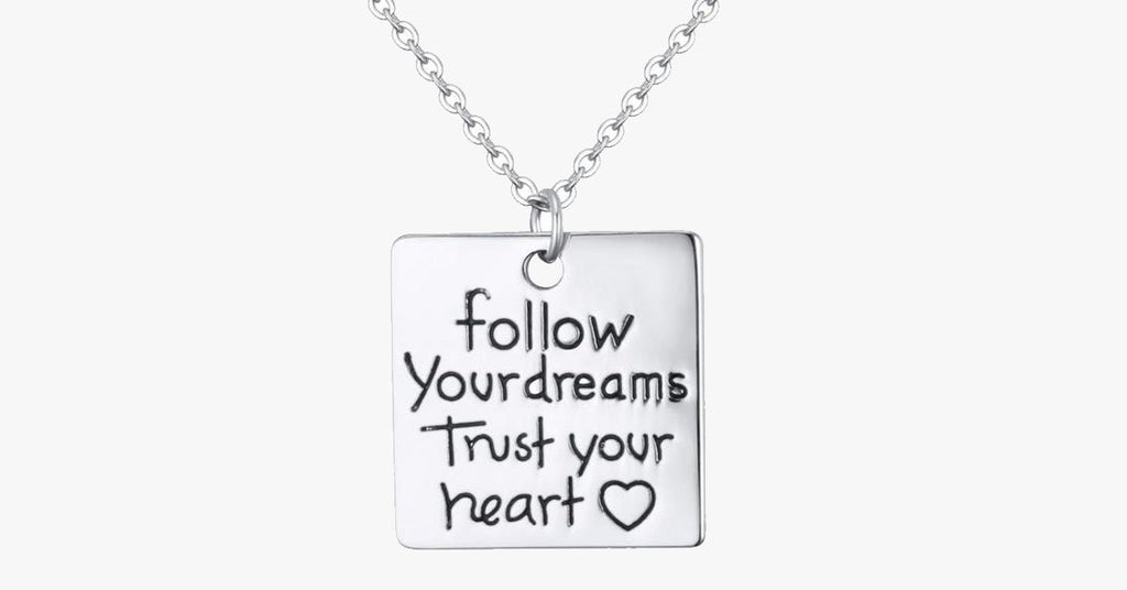 Trust Your Heart Charm Pendant - FREE SHIP DEALS