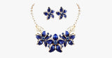 Enamel Flower Statement Necklace Set - FREE SHIP DEALS