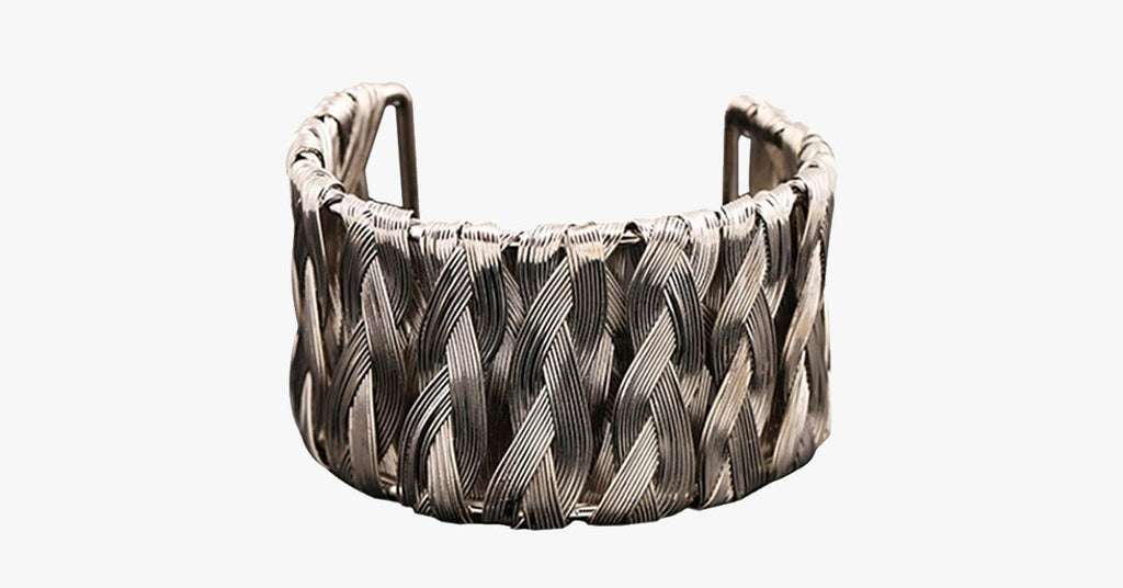Silver Weave Bangle - FREE SHIP DEALS