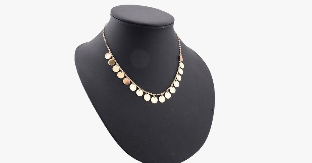 Simple Chain Round Tassel Necklace - FREE SHIP DEALS