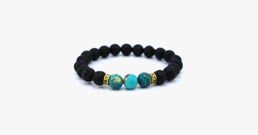 Turquoise Natural Lava Stone Bracelet - FREE SHIP DEALS