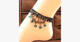 Turquoise Raindrop Anklet - FREE SHIP DEALS