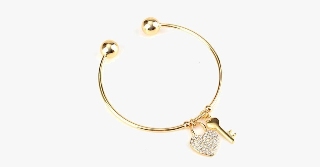 Key To The Heart Bangle - FREE SHIP DEALS