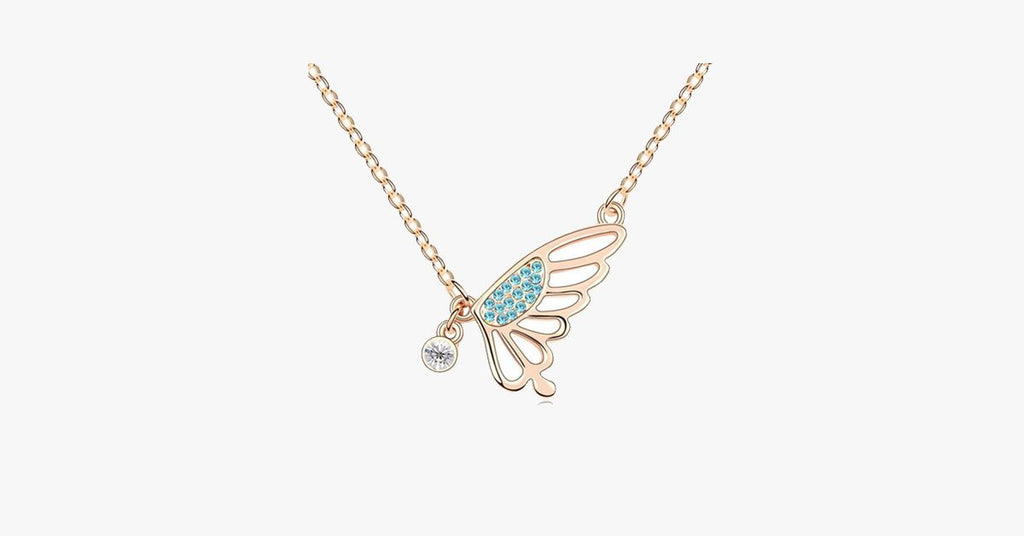 Butterfly Florence Crystal Pendant - FREE SHIP DEALS