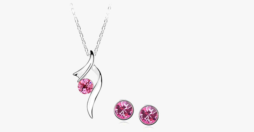 Simple Stone Wave Pendant Set - FREE SHIP DEALS