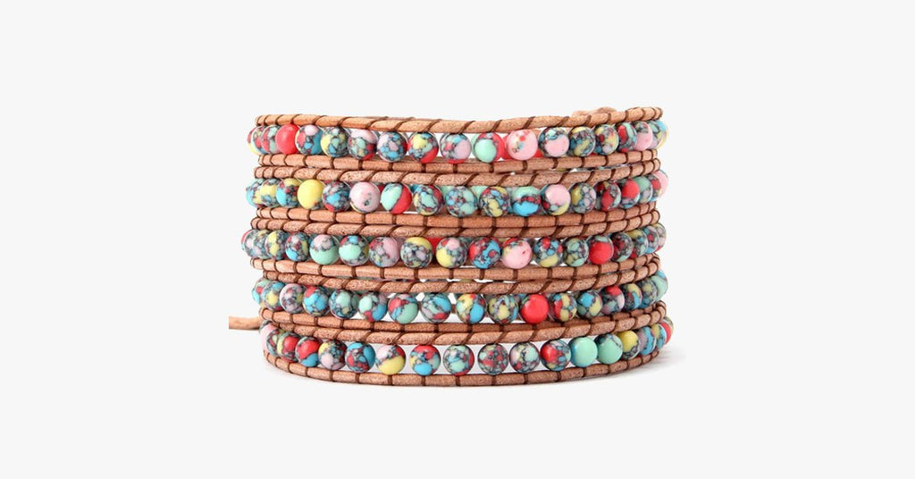 Beautiful Colourful Mess Wrap Bracelet - FREE SHIP DEALS