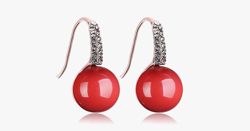 Red Coral Earring - FREE SHIP DEALS