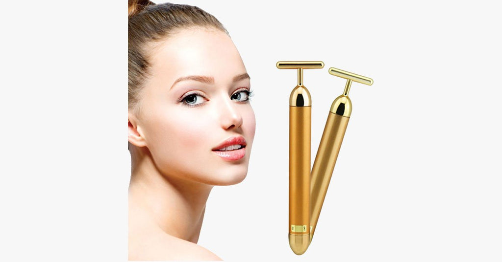 Slimming Face 24K Gold Plated Massager - FREE SHIP DEALS