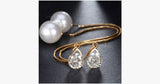 Water Drop Austrian Crystal Long Earrings - FREE SHIP DEALS