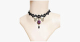 Violet Rose Black Lace Choker - FREE SHIP DEALS