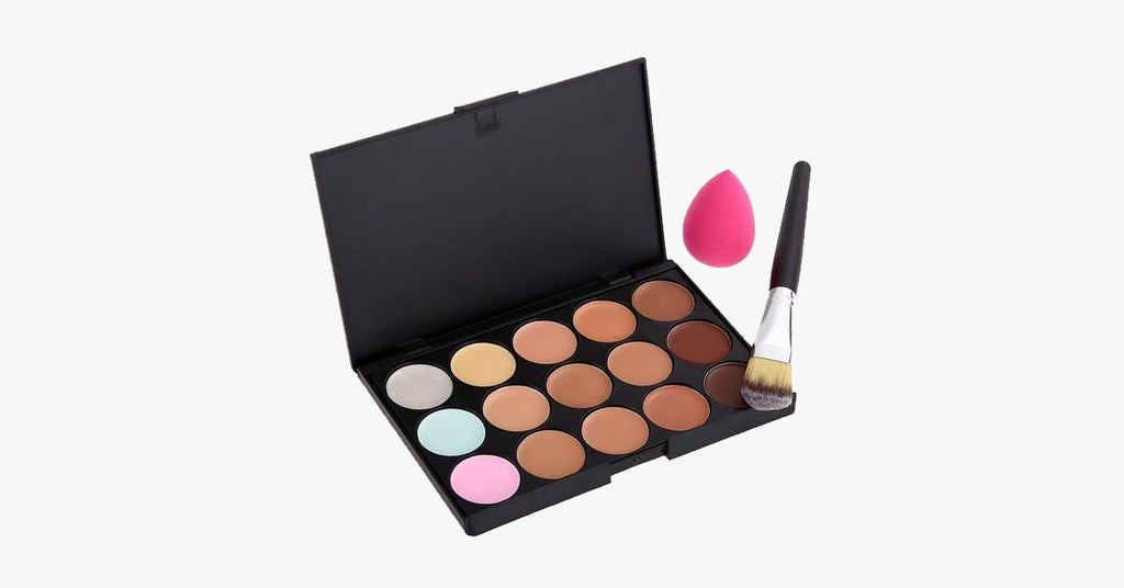 Concealer Palette Brush & Sponge - FREE SHIP DEALS