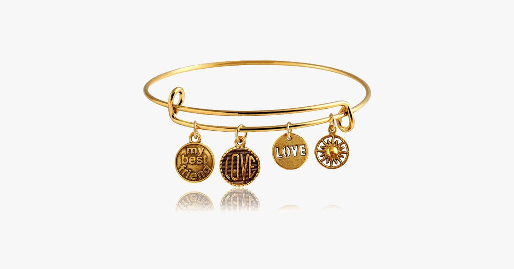 Best Friend Charm Bangle - FREE SHIP DEALS