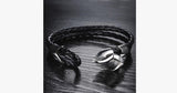 Men's Angels Wing Silver Plated Bracelet