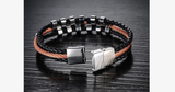 Rough Tracks Stainless Steel Men's Bracelet