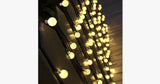 20 LED Solar-Powered Crystal Ball String Lights