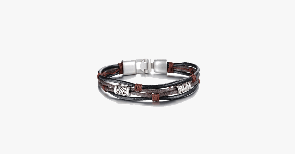Handmade Genuine Leather Men's Bracelet - FREE SHIP DEALS