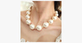 Big Pearl Statement Necklace - FREE SHIP DEALS