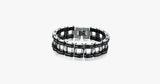 Black Strip Stainless Steel Bracelet - FREE SHIP DEALS