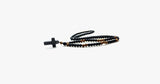 Black Cross Stone Wood Bead Necklace - FREE SHIP DEALS