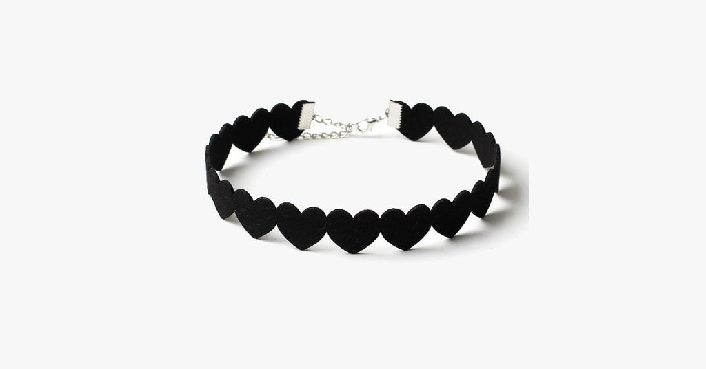 Black Heart Choker - FREE SHIP DEALS