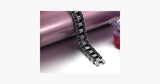 Black Strip Stainless Steel Bracelet - FREE SHIP DEALS
