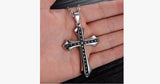 Men's Cross Dotted Pendant