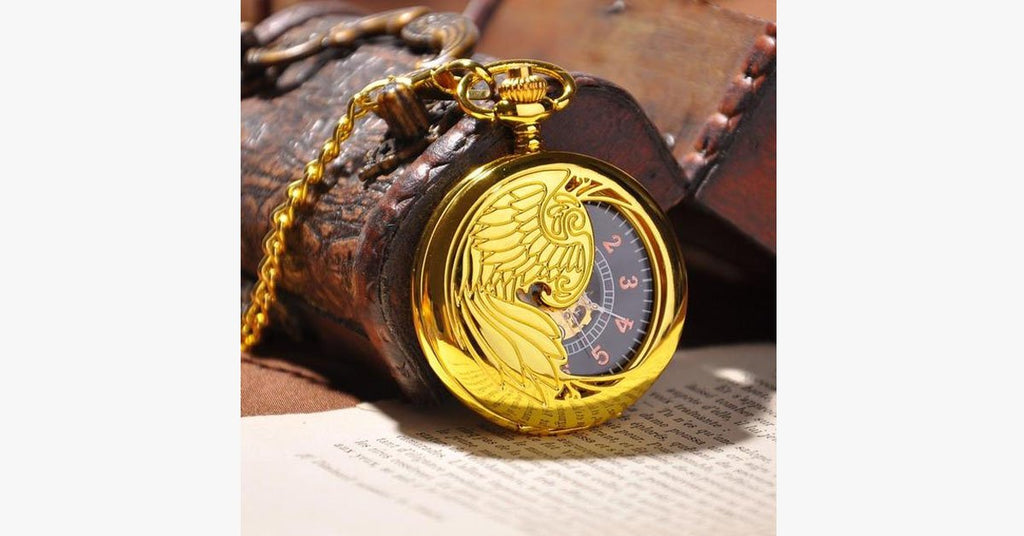Gold Half Hunter Pocket Watch - FREE SHIP DEALS