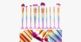 Mermaid Tail Rainbow Brush Set
