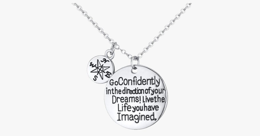 Dream Confidently Charm Pendant - FREE SHIP DEALS