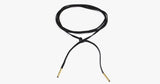 Black Thin Leather Strap Choker Necklace - FREE SHIP DEALS