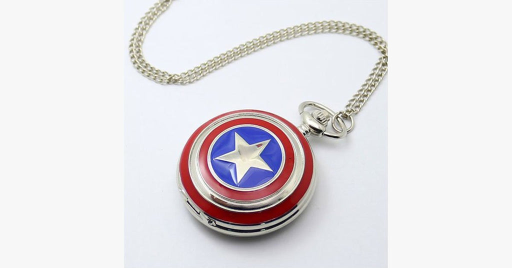 Captain America Pocket Watch - FREE SHIP DEALS