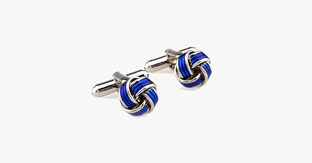 Blue Knot Cufflink - FREE SHIP DEALS