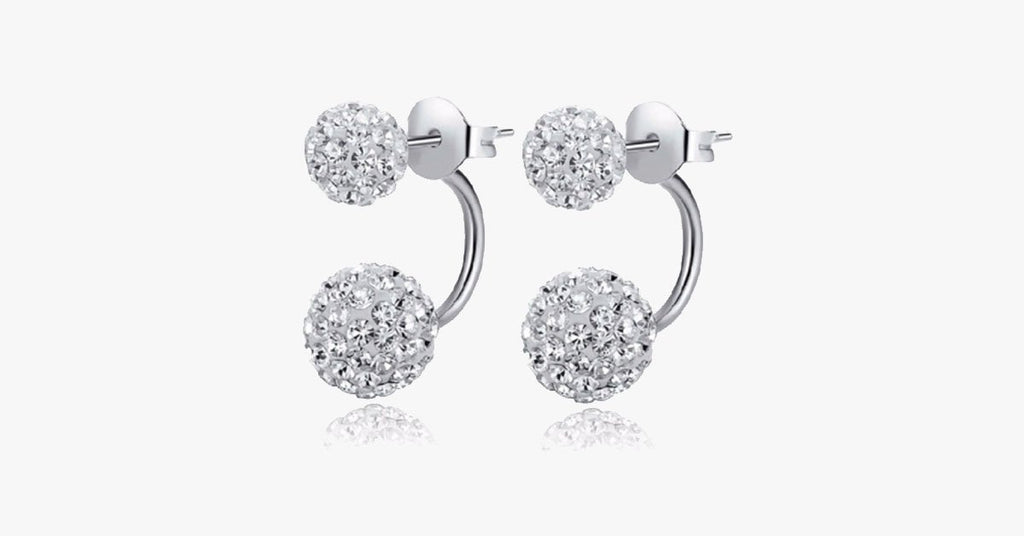 Double Sided Beads Ball Earrings - FREE SHIP DEALS