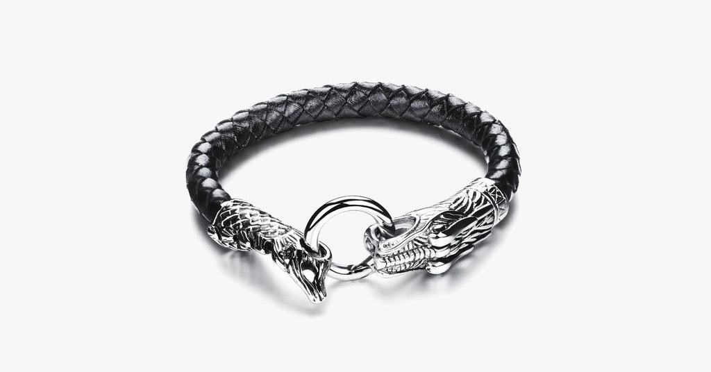 Game Of Thrones Inspired Dragon Loop Stainless Steel Men's Bracelet