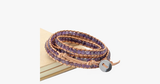 4MM Amenthyst Natural Stone Wrap Bracelet - FREE SHIP DEALS