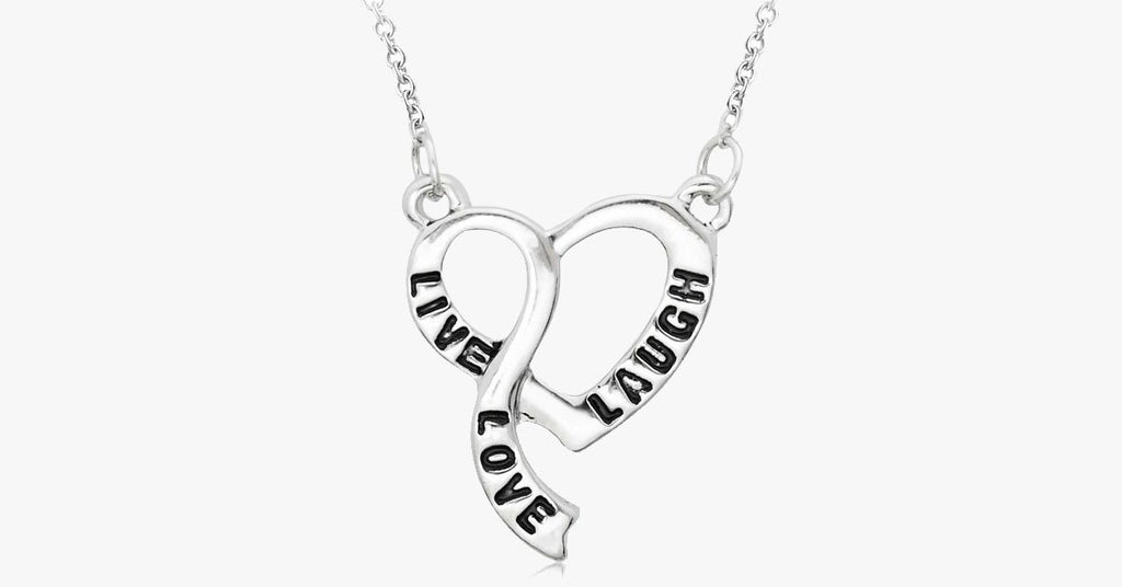 Live Love Laugh Heart Necklace - FREE SHIP DEALS