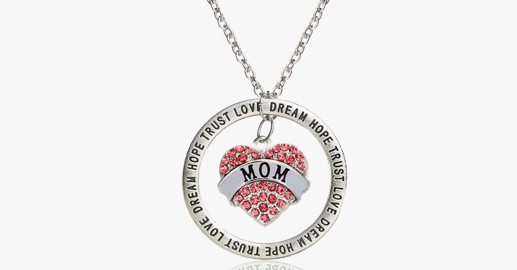 Love Trust Mom Engraved Pendant - FREE SHIP DEALS