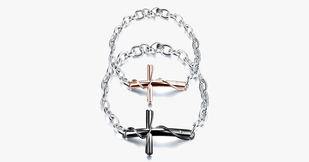 Unisex Cross Chain Bracelet - FREE SHIP DEALS