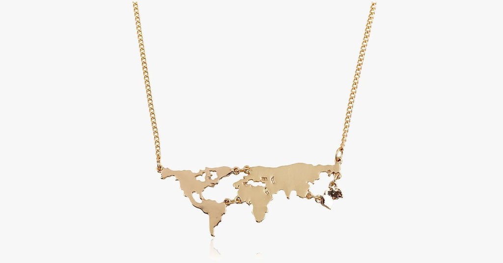 World Map Pendant - FREE SHIP DEALS