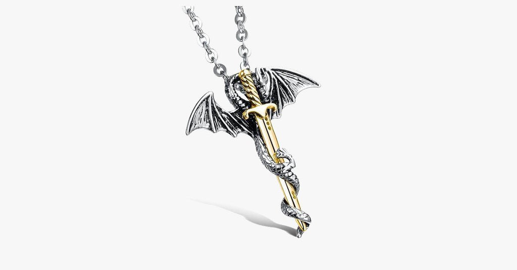 Dragon Sword Men's Stainless Steel Pendant - FREE SHIP DEALS