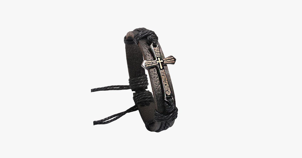 Cross Leather Vintage Bracelet - FREE SHIP DEALS