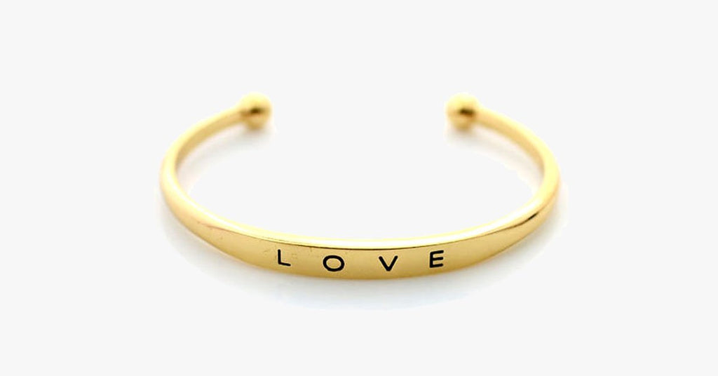 Gold Plated Love Bangle - FREE SHIP DEALS