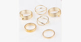 6pc Gold Stackable Ring Set - FREE SHIP DEALS
