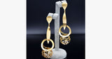Hollow Crystal Ball Dangle Drop Earrings - FREE SHIP DEALS