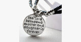 The Love Between a Mother and Daughter is Forever - Hand Stamped Bracelet