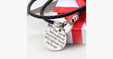 The Love Between a Mother and Daughter is Forever - Hand Stamped Bracelet