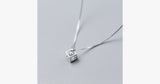 Cube Necklace - Silver - FREE SHIP DEALS