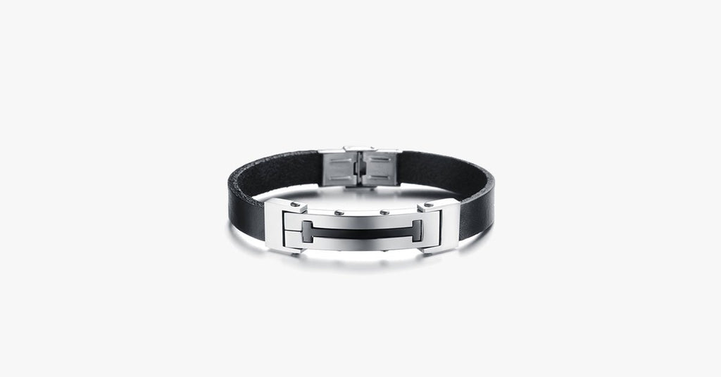 Cross T Men's Stainless Steel Bracelet - FREE SHIP DEALS