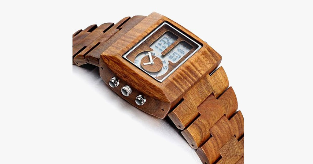 Luxury Sandalwood Analog Watch
