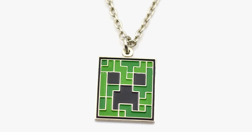 Minecraft Inspired Creeper Pendant - FREE SHIP DEALS